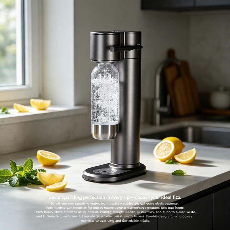 soda maker 05 Metal Sparkling Water Maker With Handle