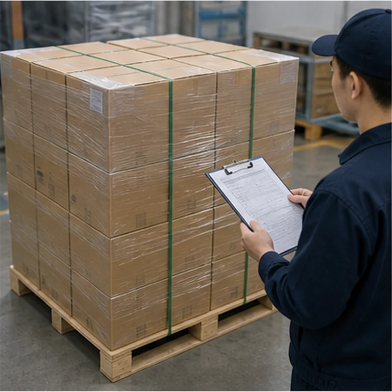 Pre-shipment inspection for export cartons on pallet