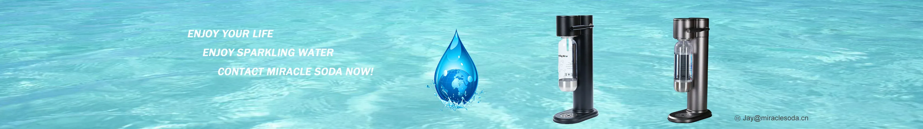 Plastic Handmatige Sodamaker - Bruiswatermachine Banner