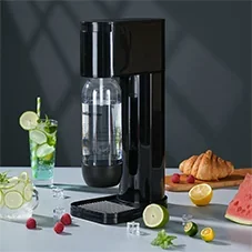 Soda Maker 04 Zwarte Handmatige Bruiswatermaker BPA Vrij Geen Elektriciteit