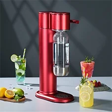 Machine à Eau Gazeuse Manuelle Soda Maker 05 Rouge